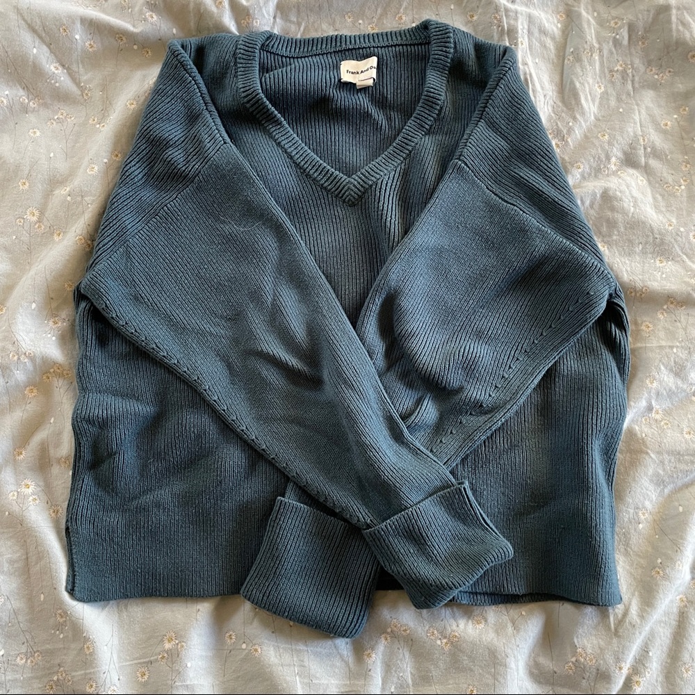 Frank & Oak blue sweater